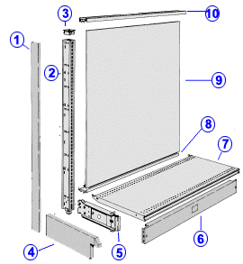 Shelving Section Components